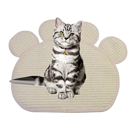 Jildouf 2 Pcs Kratzdecken für Katzen | Anti-Rutsch-Katzen-Fußmatten mit Verschleißfestigkeit,Katzenstreu-Matte Tolles Katzenspielzeug für Sofa-Teppich-Zwinger