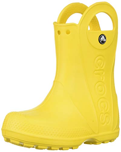 Crocs Handle It Rain Boot, Unisex - Kinder Gummistiefel, Gelb (Yellow), 25/26 EU