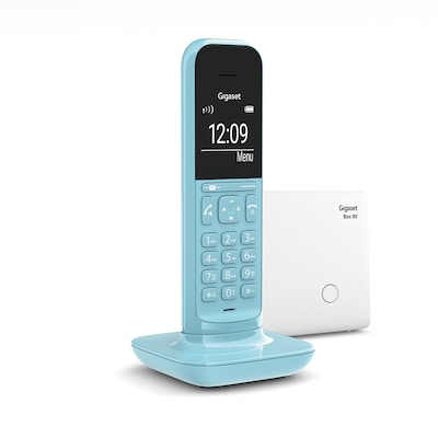 Gigaset CL390 schnurloses Design Telefon ohne Anrufbeantworter - DECT Telefon mit Freisprechfunktion, großem Grafik Display - leicht zu bedienen mit intuitiver Menüführung, Purist Blue