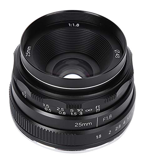 VBESTLIFE Scenery Portrait Lens, 25 Mm F1.8 Z Mount-Objektiv mit Großer Blende, für Nikon Z7 / Z6 / Z5 / Z50-Kamera, Guter Unschärfeeffekt, mit Aufbewahrungstasche