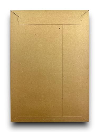 DIN A3 Versandtaschen aus Pappe 320 x 455 mm selbstklebend - Papp-Kuverts DIN A3 für Kalender Bücher Klamotten Dokumente Poster Versandverpackung (75)