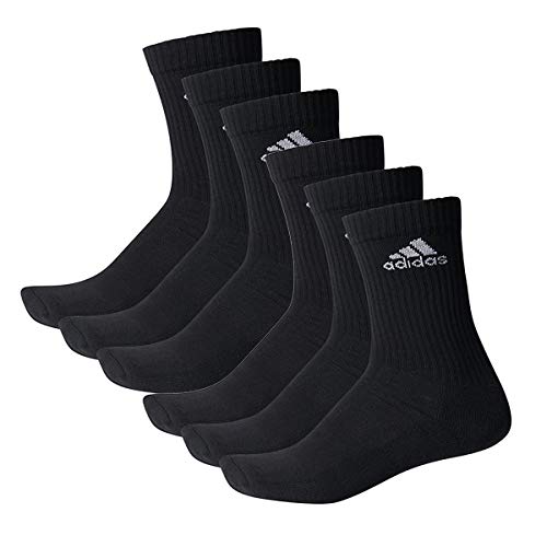 adidas 15 Paar Performance CUSHIONED CREW 3p Tennissocken Sportspocken Unisex, Farbe:Black, Socken & Strümpfe:40-42