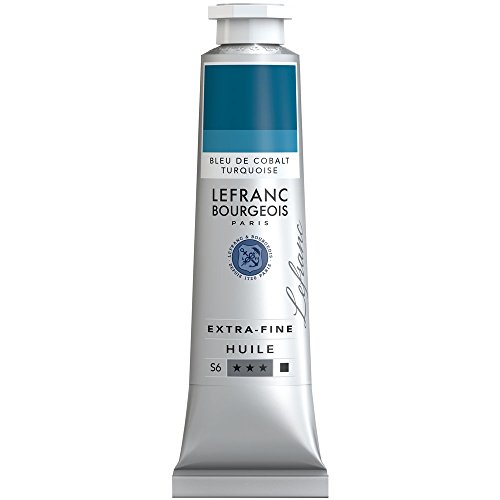 Lefranc & Bourgeois extra feine Lefranc Ölfarbe (hochwertige Künstlerpigmente) 40 ml Tube - Kobaltblau Türkis