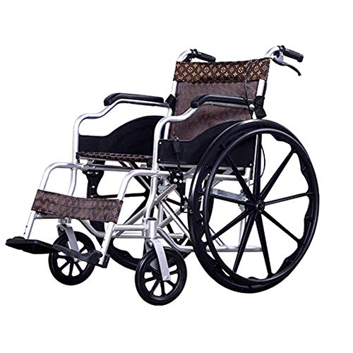 Rollstuhl, multifunktionaler, faltbarer, verstellbarer Pedal-Old-Man-Push-Scooter aus Aluminiumlegierung