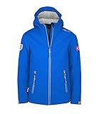 Trollkids Kinder Softshell Jacke Trollfjord, Leuchtendes Blau/wolkig grau, Größe 98