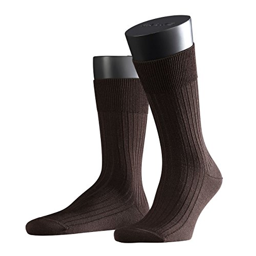 FALKE Herren Socken Bristol Pure, 91% Merinowolle, 1 Paar, Braun (Brown 5930), Größe: 43-44
