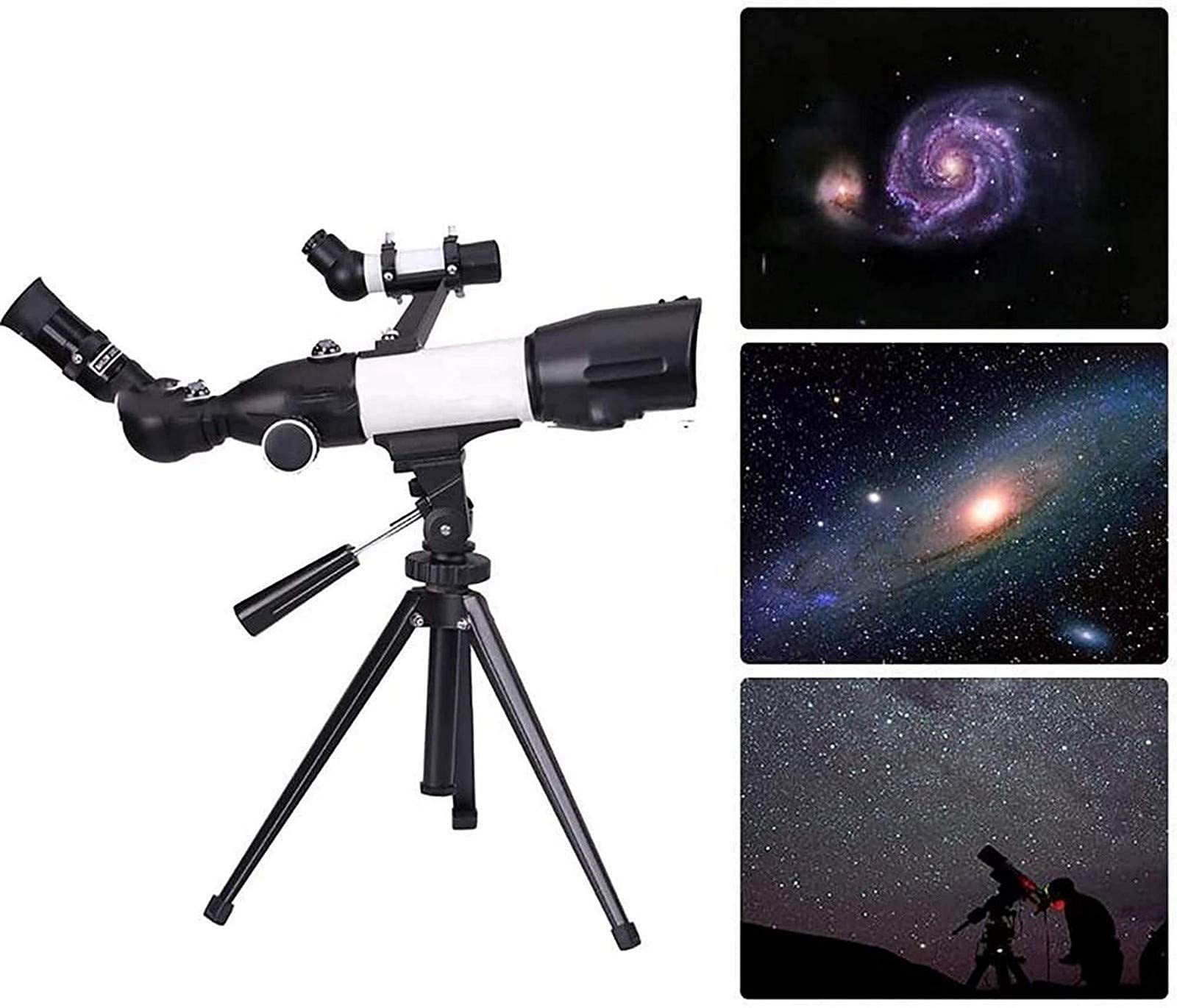 Teleskop, tragbarer 350 x 50 mm großer astronomischer Refraktor, toller Partner, um Mond und Planeten zu sehen, perfekte Astronomie-Geschenke für Anfänger, kein Werkzeug erforderlich Warm as Ever