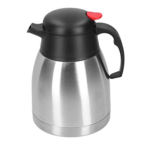 Thermokrug mit großer Kapazität, Vakuumisolationskessel aus Edelstahl 304 Haushaltsisolierter Wassertopf Kaffeethermoskanne für Kaffee, Tee, Hotel(1.5L)