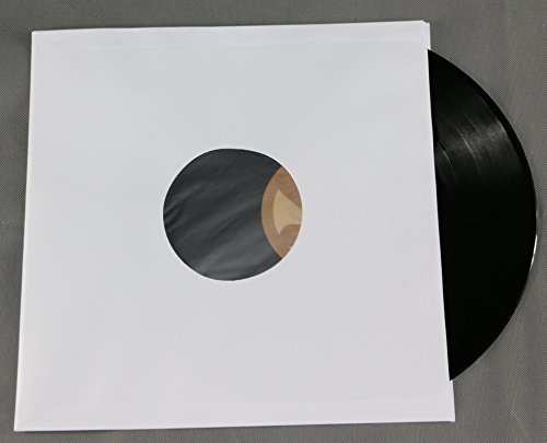 300 Stück LP Schallplatten Innenhüllen gefüttert 90 gramm reinweißes Papier Vinyl LP Maxi Single