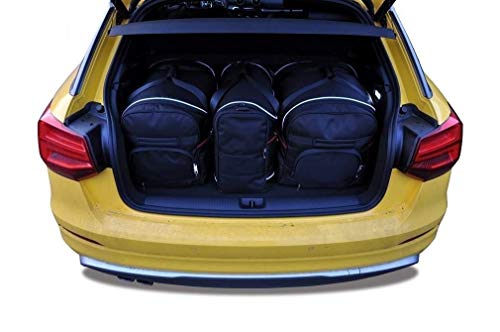 KJUST Dedizierte Kofferraumtaschen 3 STK Set kompatibel mit Audi Q2 I 2016 -