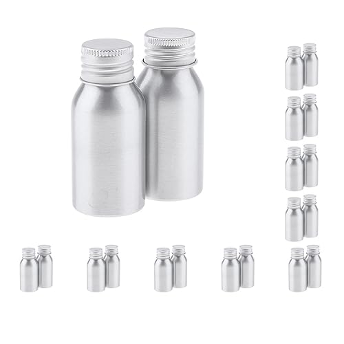 Leere nachfüllbare Creme-Lotion-Flaschen aus Aluminium, für Reisen, Shampoo, 10 Stück