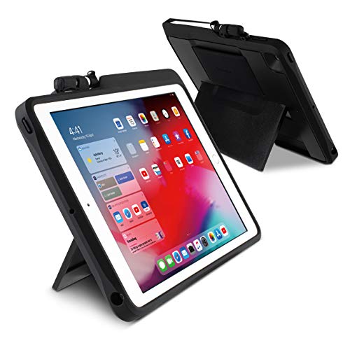 Kensington iPad 10,2 Zoll Schutzhülle mit Fallschutz, BlackBelt 2. Grad, Bildschirmschutz und Apple Stift-Halterung, K97321WW