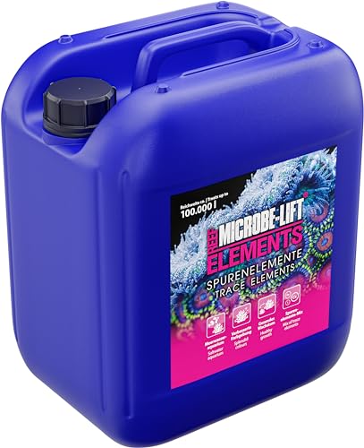 MICROBE-LIFT - Elements - Mineralien- & Spurenelemente zur Korallenversorgung in jedem Meerwasser Aquarium - Ideal für Stein- und Weichkorallen - Inhalt: 5000 ml