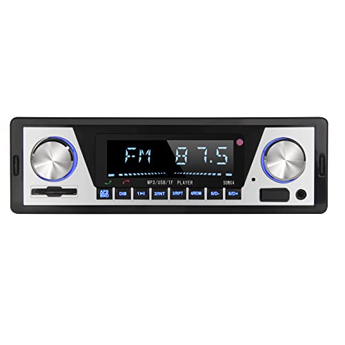 Autoradio mit Bluetooth Freisprecheinrichtung - 50W*4 Bluetooth5.0 Autoradio 1 Din mit APP-Fernbedienung Auto Radio Stereo mit MP3 Player TF USB AUX Audio Display LCD