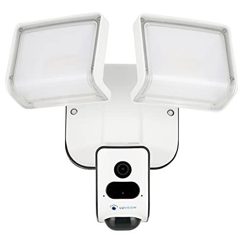 LUVISION LED Flutlicht Lampe mit Kamera und Bewegungssensor Überwachungskamera Aussenleuchte mit Bewegungsserkennung