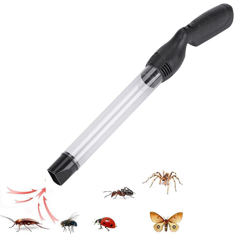 Vakuum-Käferfänger, Spinnen- und Insektenfallen, Fänger mit USB-wiederaufladbarer Insektenbekämpfung für Erwachsene und Kinder, Insekten, Handheld-LED-Taschenlampe für Stinkwanzen, Käfer,