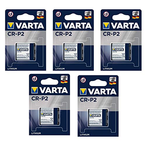 5 er Pack-VARTA Batterie (1 x Lithium photo "Professional", CR-P2 6 V