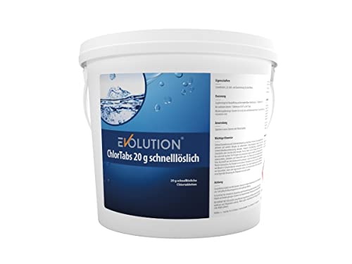 Evolution ChlorTabs 5 kg schnelllösliche 20 g Tabletten Desinfektion Schwimmbad