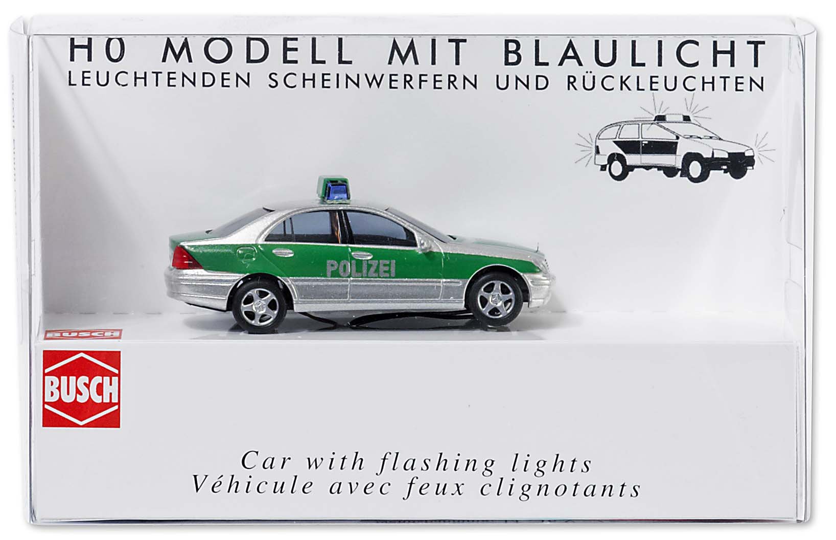 Busch 5630 H0 Mercedes Benz C-Klasse Polizei