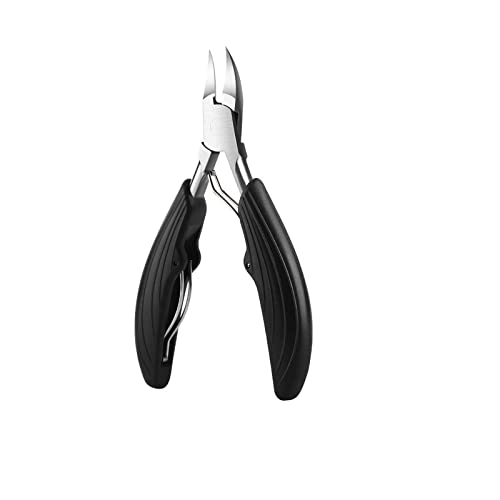 SSWERWEQ Nagelknipser Ingrown Paronychia Nail Clipper Manicure Tools Thick Toenail Clippers Edge Cutter Trimmer Cuticle Scissors Foot Pedicure Care (Color : Black)