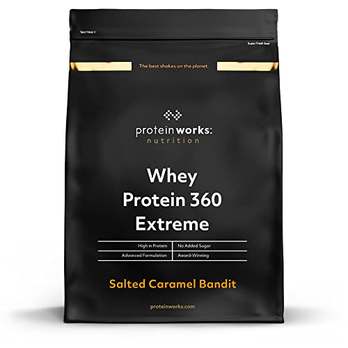 Whey Protein 360 Extreme | Salted Caramel | Proteinreich | Glutamin, Vitamine & Mineralien | THE PROTEIN WORKS | 1.2kg