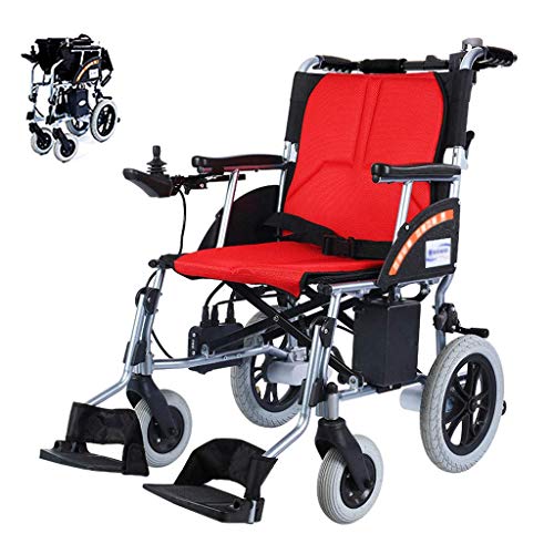 Folding Electric Wheelchair Dual Controller, tragbar, Lithium Battery Seat Portable Elderly Scooter
