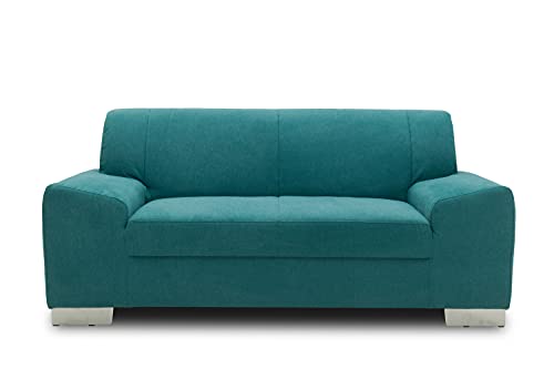 Domo Collection Alisson Couch | 2-Sitzer Sofa, 2er Garnitur, türkis