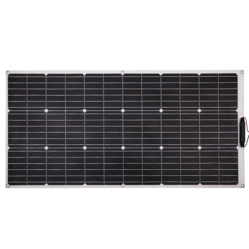Technaxx flexibles Solar-Panel 100W - Das 100 Watt Solarpanel ist ideal für Camping, Wohnwagen, Boote, Gartenlauben, sowie Balkone etc. – Monokristalline Solarmodule TX-208