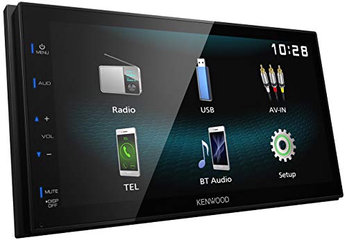 Kenwood DMX120BT Digital Media Receiver mit 17,3 cm Hochglanz-Touchpanel, Bluetooth, Android USB-Mirroring, 4 x 50 Watt
