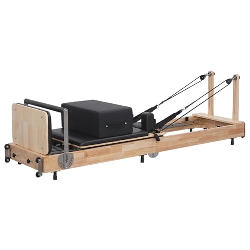 Pilates Reformer, Faltbare Pilates-Maschine, Einstellbare Multifunktionale Intensität Pilates Bett, Übung Yoga Ausrüstung, Perfekt für Pilates-Liebhaber, Schwarz