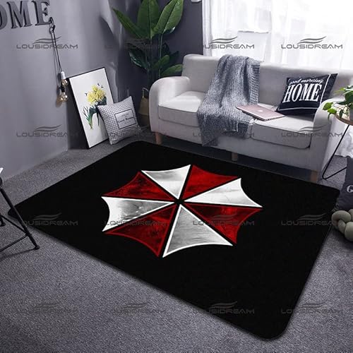 BAAROO R-ESI-Dent Evil Gaming Flanell Teppich Regenschirm Muster Dekorative Teppiche Moderne Home Fußmatten B1850 120×180CM