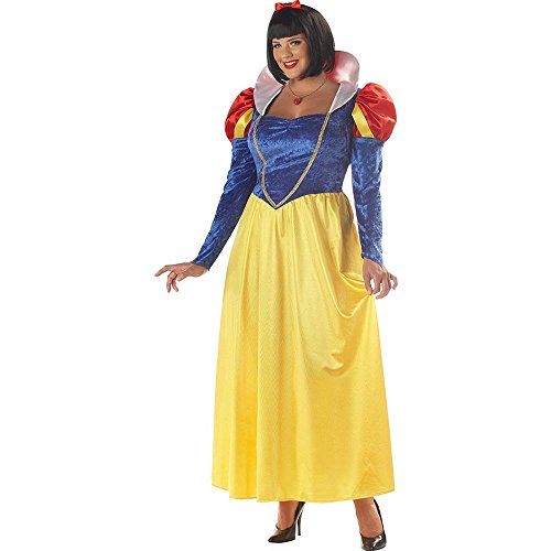 California Costumes Übergröße Damen Schneewittchen Kostüm, Blau/Gelb, XL