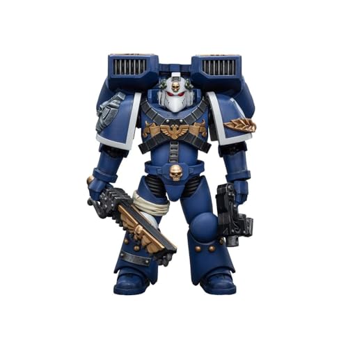 Joy Toy (CN) Warhammer 40k Figurine 1/18 Ultramarines Vanguard Veteran with Chainsword and Bolt Pistol 12 cm