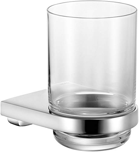 KEUCO Glashalter »Collection Moll«, mit Echtkristall-Glas klar, verchromt