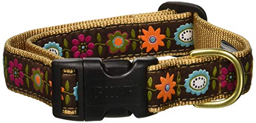 Up Country BEF-C-L Bella Floral Hundehalsband, Breit 1 inch, L
