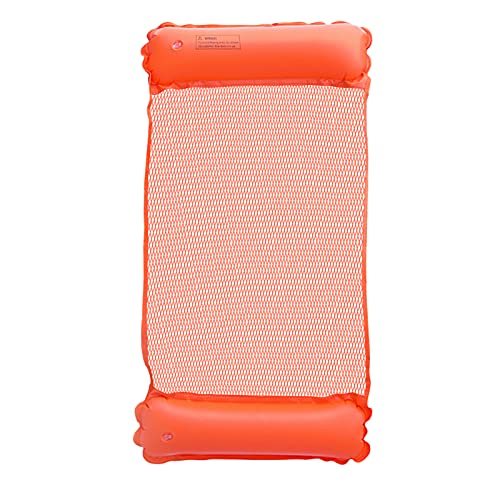 Roberee Aufblasbare Wasserhängematte - Aufblasbare Poolliege Float Hängematte Luft Leichter Schwimmstuhl Bett Floß Liege und Tragbares Schwimmbad Strand Whirlpool Matte Spielzeug(Orange)