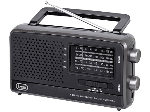 Trevi 0074600 Tragbares Radio, Schwarz