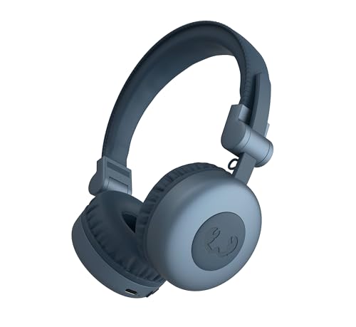 Fresh 'n Rebel Code Core, Bluetooth-Kopfhörer on-Ear, kabellos, 30 Stunden Spielzeit, mit Mikrofon und Sprachassistent, Lautstärkeregler und Wiedergabe/Pause-Tasten, faltbar (Dive Blue)