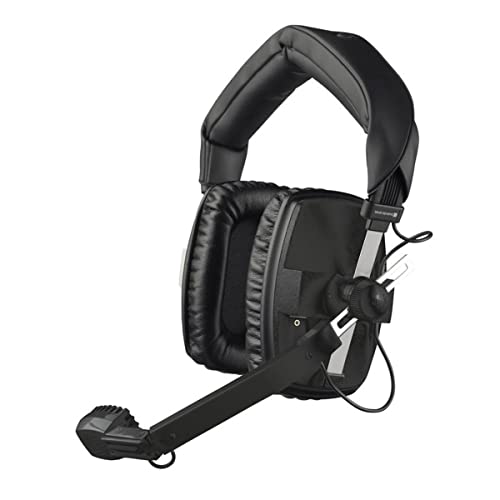 Beyerdynamic DT-109-200-50-BLACK geschlossenes Headset mit dynamischem Hypernierenmikrofon, 50 Ohm, schwarz
