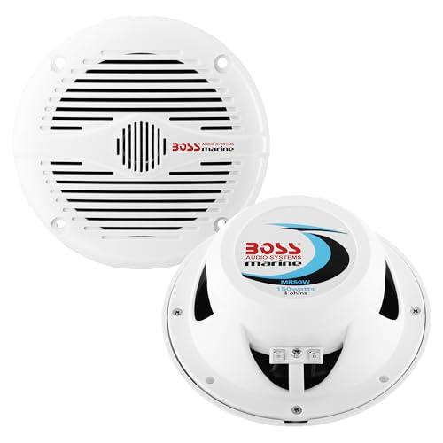 BOSS Audio MR50W Marine Serie 150 Watt 2 Wege Lautsprecher