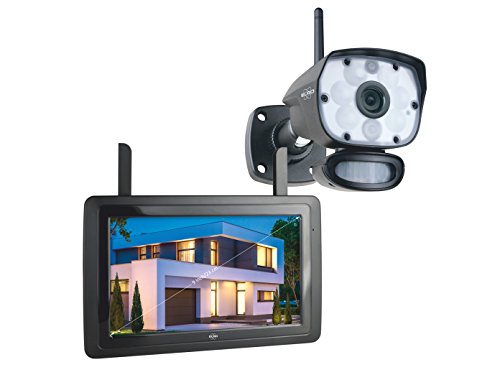 ELRO CZ60RIPS Color Night Vision 1080P HD Überwachungs-Kamera Set mit 9" Bildschirm und App