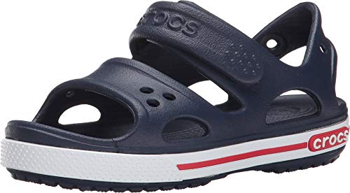 Crocs Crocband Ii Sandal Ps K, Unisex-Kinder Sandalen, Rot (Pepper/blue Jean), 30-31 EU (13 UK)