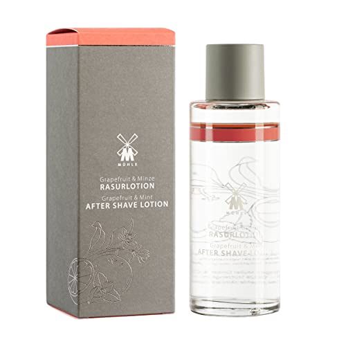 MÜHLE Rasurlotion - After Shave Lotion mit Grapefruit & Minze für alle Hauttypen - fruchtig & belebend - 125 ml