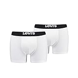 Levi's Herren Solid Basic Boxer, White/Black, L
