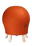 Fitness-Hocker SITNESS 5 Alpine, Sitzhöhe ca. 620 mm, Bezug orange.