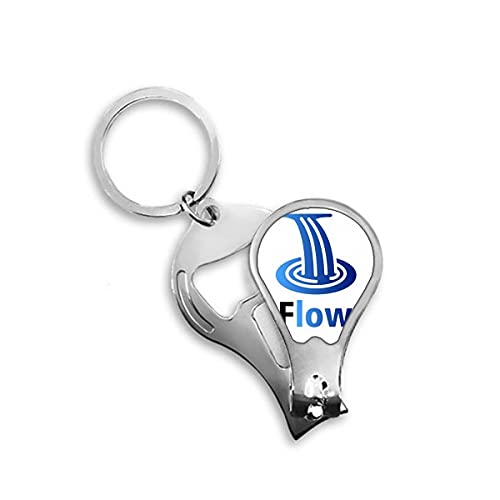 English Words Current Flow Low Fingernagel Clipper Cutter Opener Keychain Schere