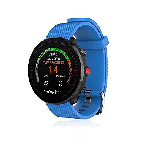 Bemodst Armband für Polar Vantage M Watch, Silikon Handgelenk Uhrenarmbänder Fitness Sport Ersatz Uhrband Wechselarmbänder für Polar Vantage M Smartwatch (Blau)