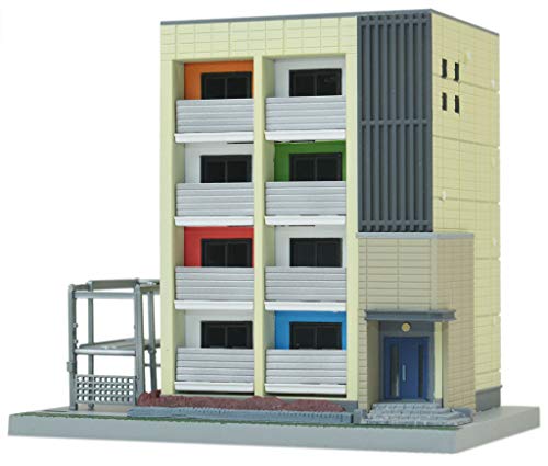 TomyTEC 301929 Apartment-Block, beige Modellbausatz, Modellbauzubehör, Mehrfarbig