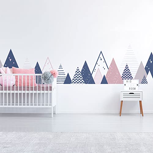 Ambiance Wandaufkleber für Kinder – Dekoration Babyzimmer – selbstklebend, riesiger Wandaufkleber Arika – 110 x 185 cm
