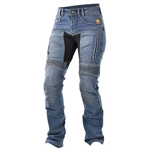 Trilobit Motorrad Damen Jeans,blau, 34L